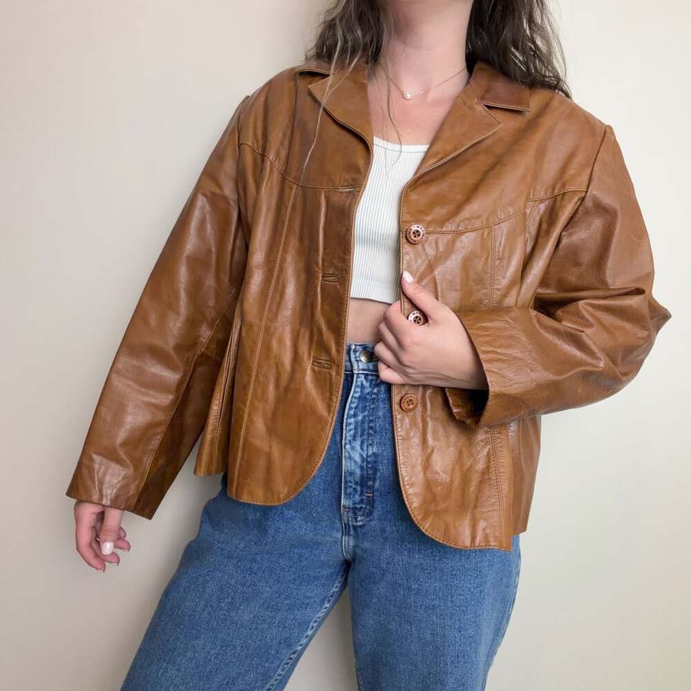 Wilsons Leather Vintage Maxima Brown Leather Jacket
